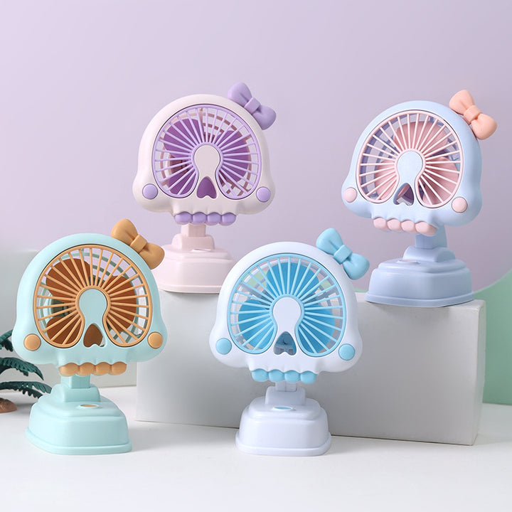 Cartoon Skull-Themed Desk Fan Bowlift