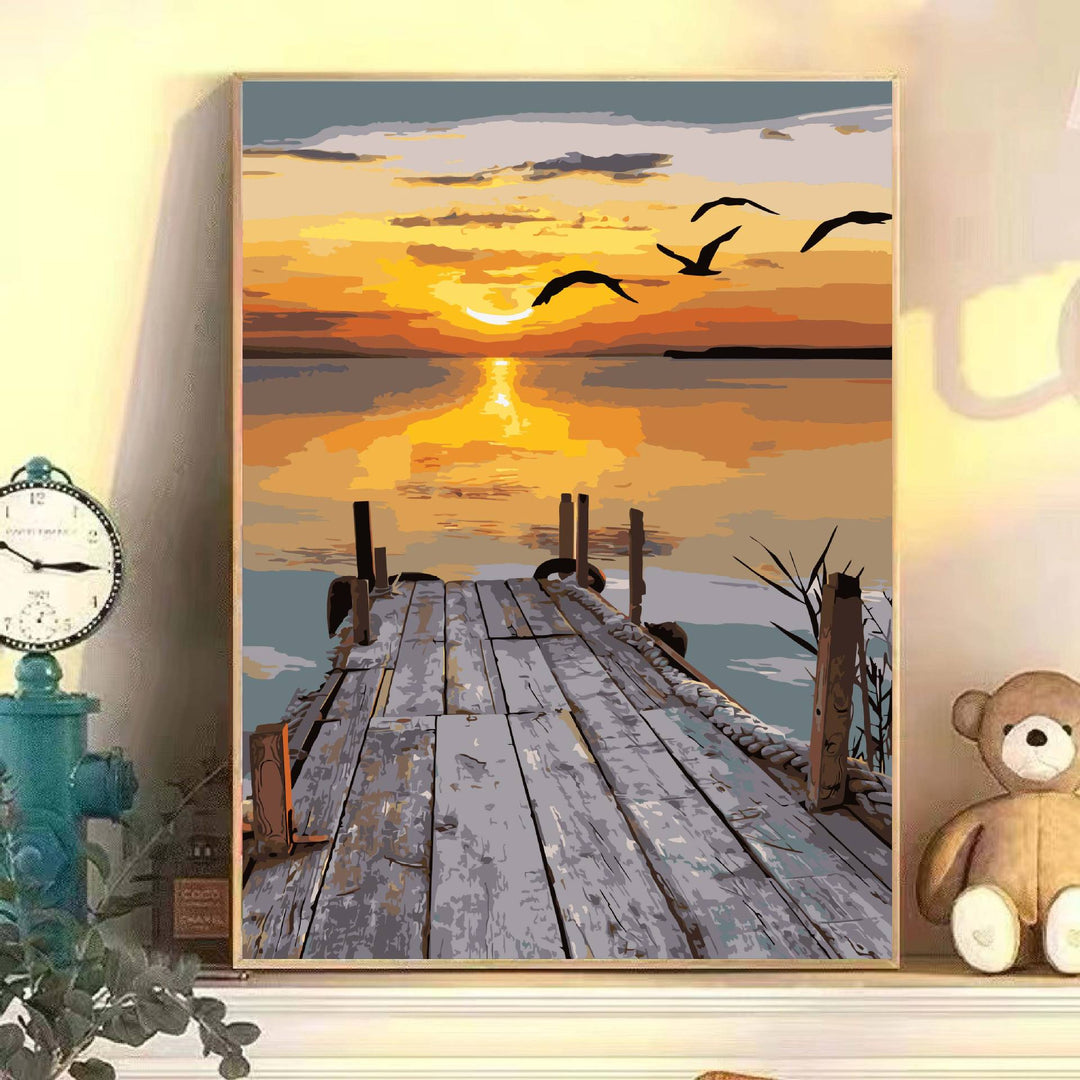 Scenic Landscape Art Canvas Print Bowlift
