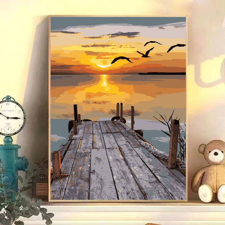 Scenic Landscape Art Canvas Print Bowlift