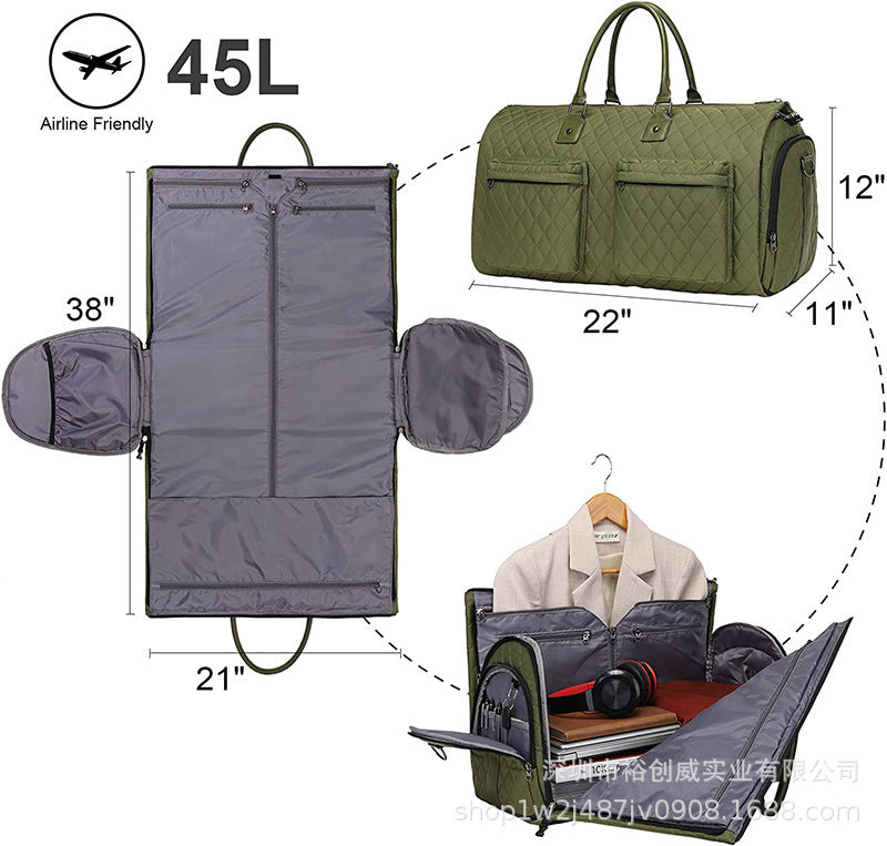 Quilted Travel Tote Bag Bowlift