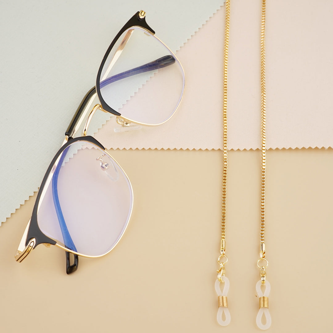 Sleek Metal Eyewear Chain Bowlift