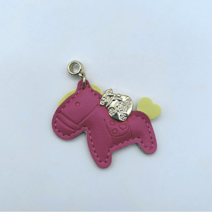 Animal-Shaped Leather Keychain Bowlift