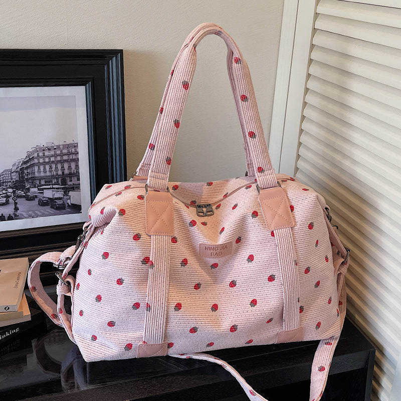 Playful Floral Travel Duffel Bag