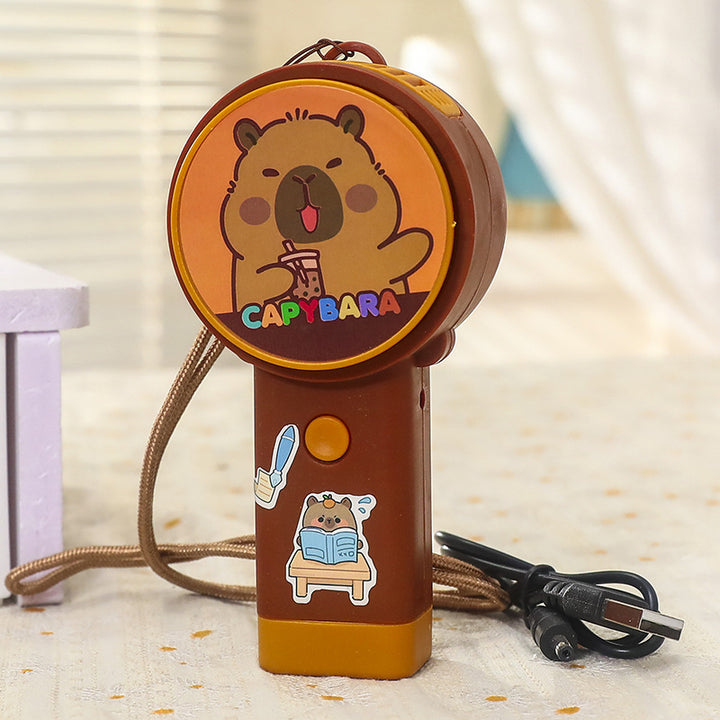 Women Portable Mini Fan with Cute Animal Design Bowlift