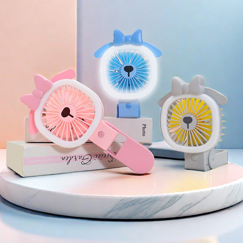Creative handheld fan with USB connection and cute design Bowlift