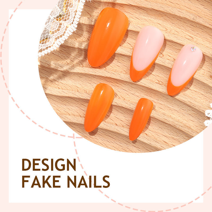 Nail Art Set with Elegant Designs and Artificial Gemstone Accents Bowlift