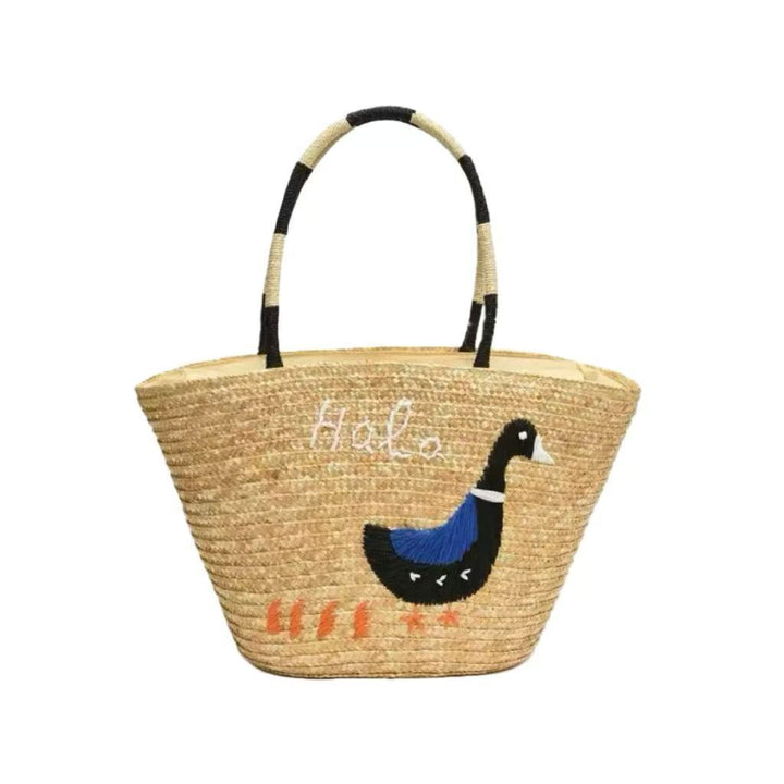Handcrafted bag with creative animal embroidery Bowlift