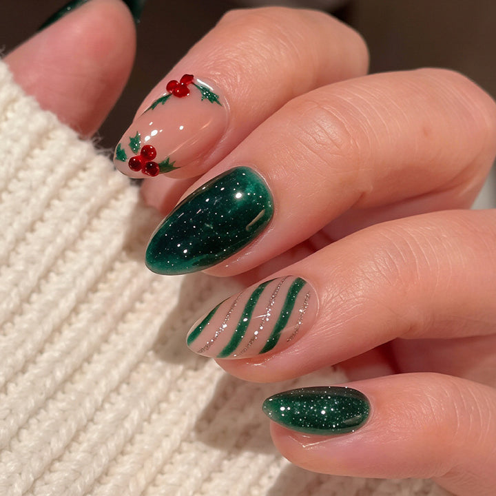 Festive Holiday Nail Art Wraps Bowlift