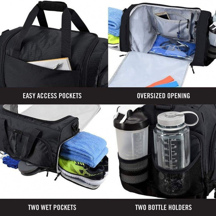 Multi-Pocket Utility Travel Duffel Bag Bowlift
