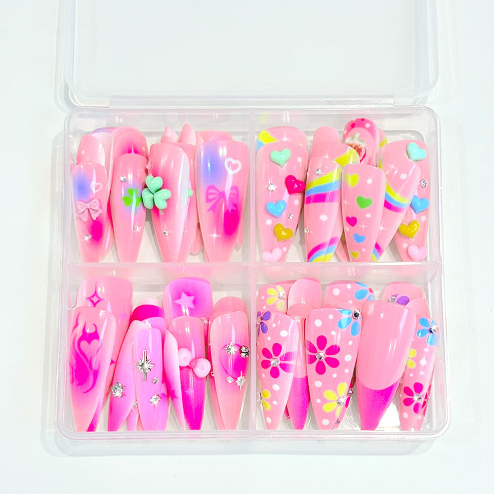 Playful Themed Press-On Nail Set Bowlift