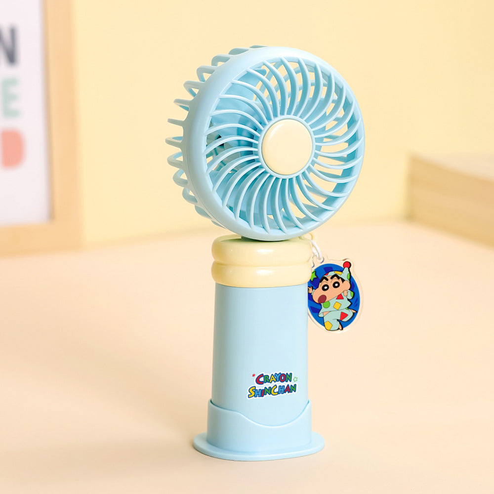 Ladies wearable handheld fan with playful dog design Bowlift