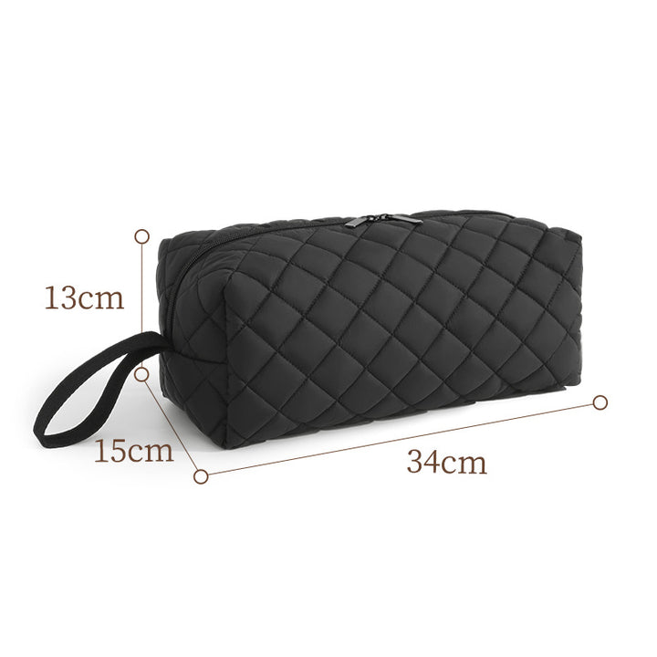 Quilted Animal Print Makeup Bag Bowlift