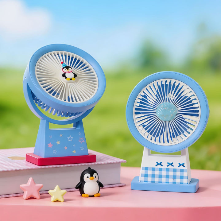 Ladies portable USB table fan with cute animal design Bowlift