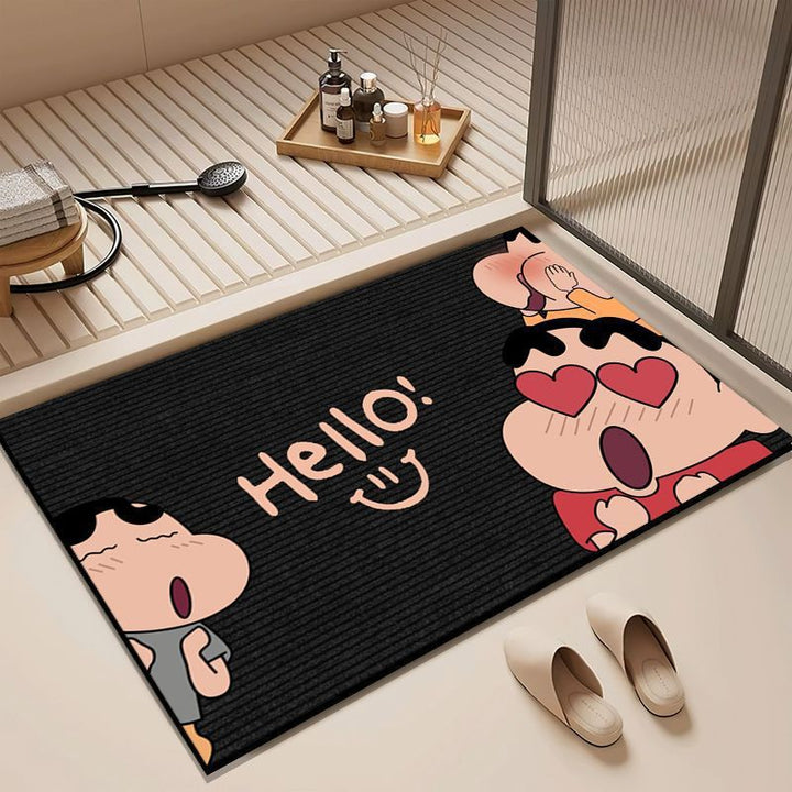 Playful Cartoon Floor Mat