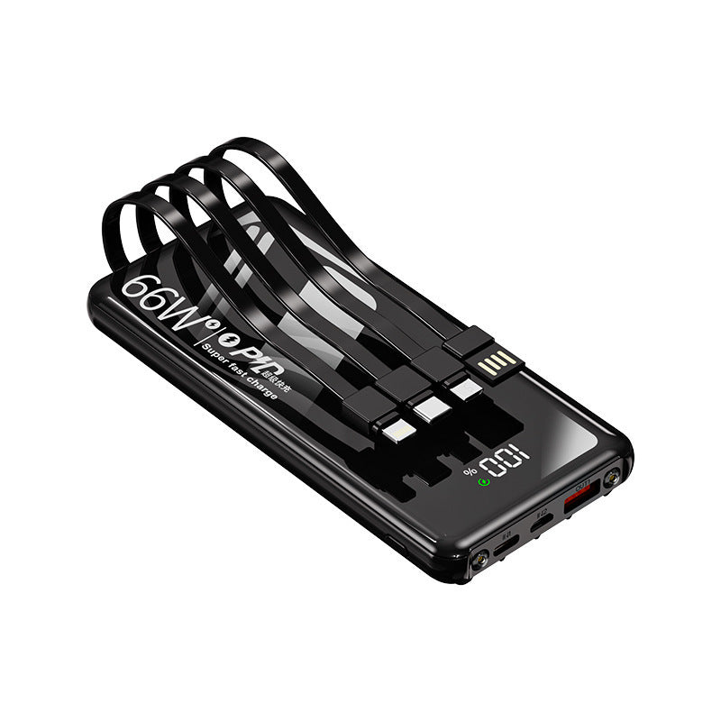 Portable power bank with integrated charging ports and high fast charging performance Bowlift