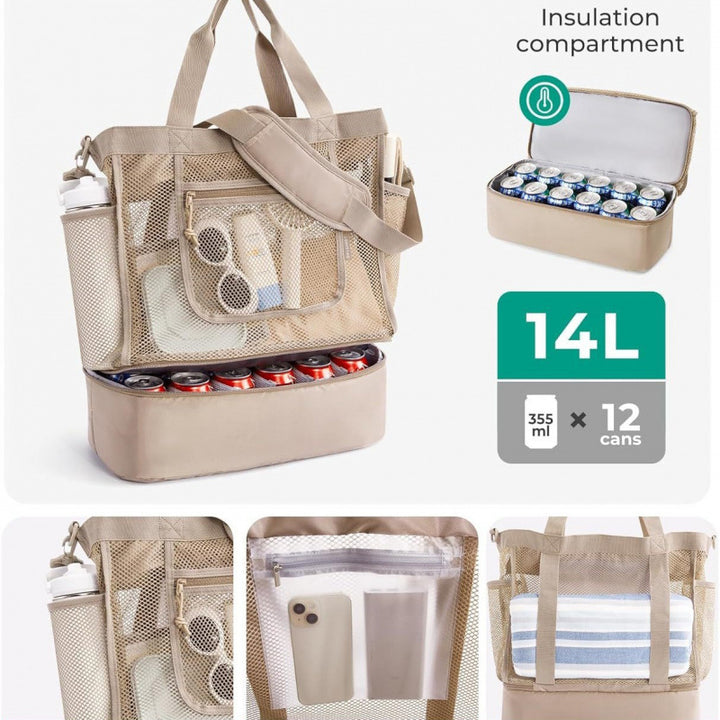 Cooler and transport bag with insulated interior Bowlift