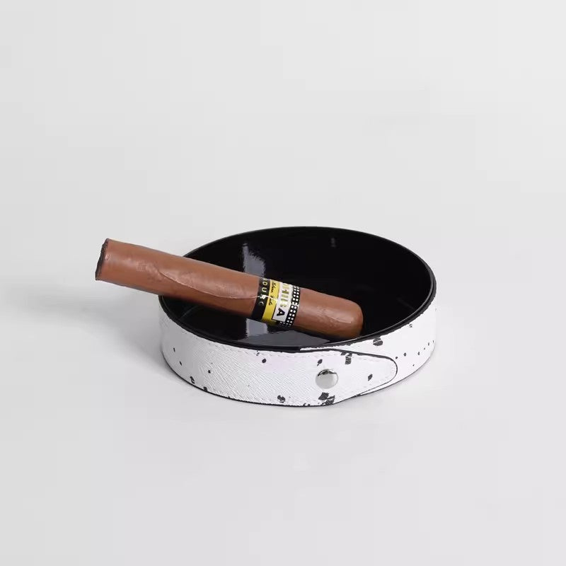 Stylish Leather Cigarette Ashtray