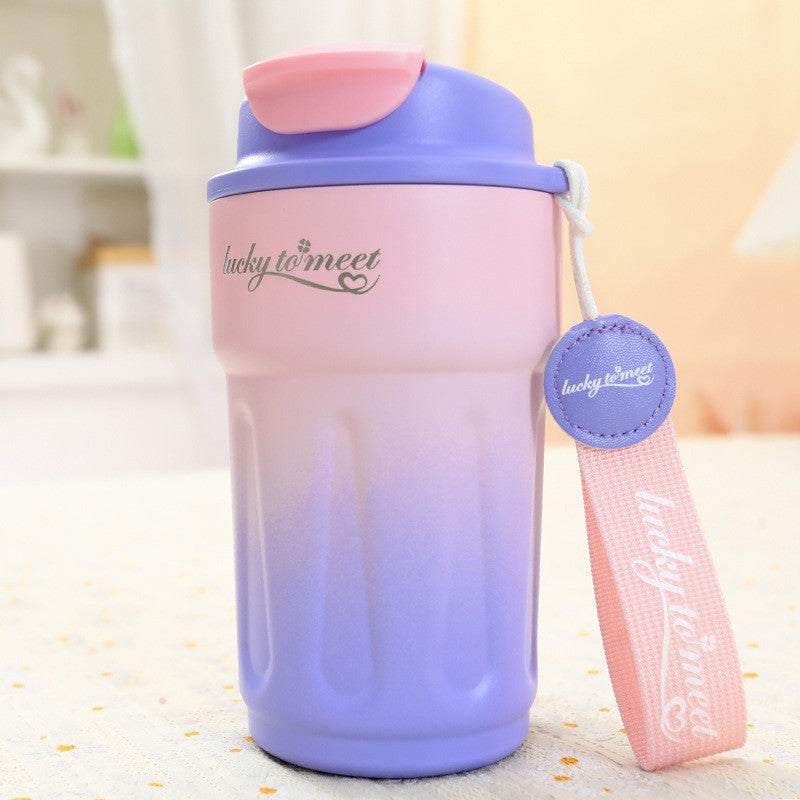 Women's insulated drinking bottle with practical flip top Bowlift