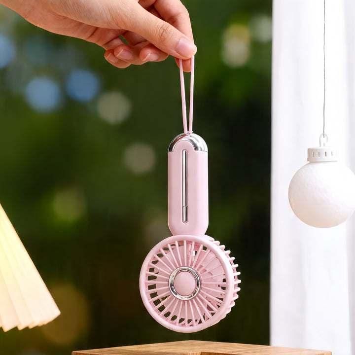 Women's Portable Mini Fan with USB Charging Function and Ergonomic Design Bowlift