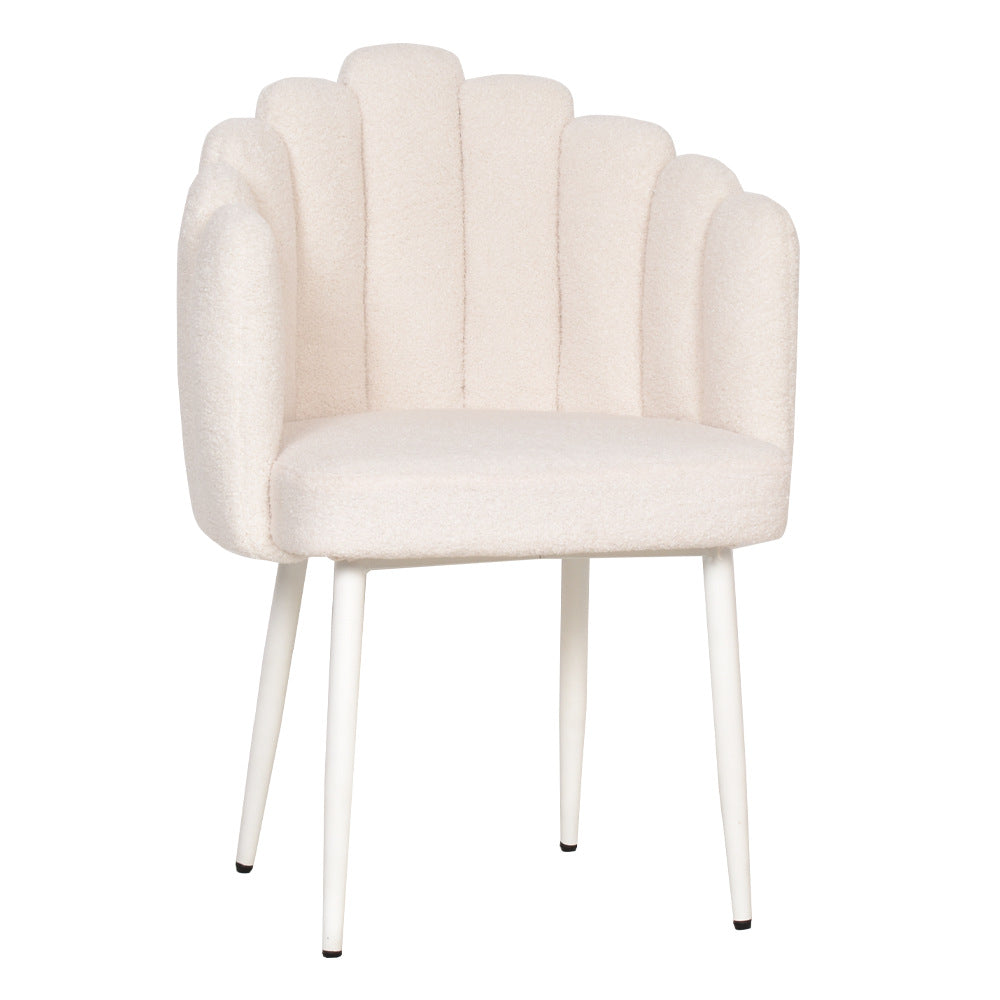 Plush Upholstered Accent Chair Bowlift