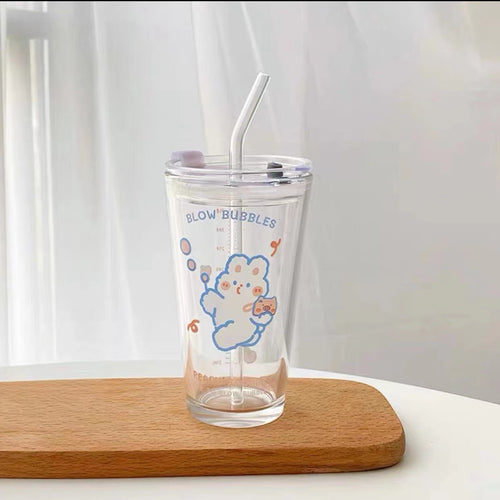 Ladies funny Tritan drinking cup with lid and straw Bowlift