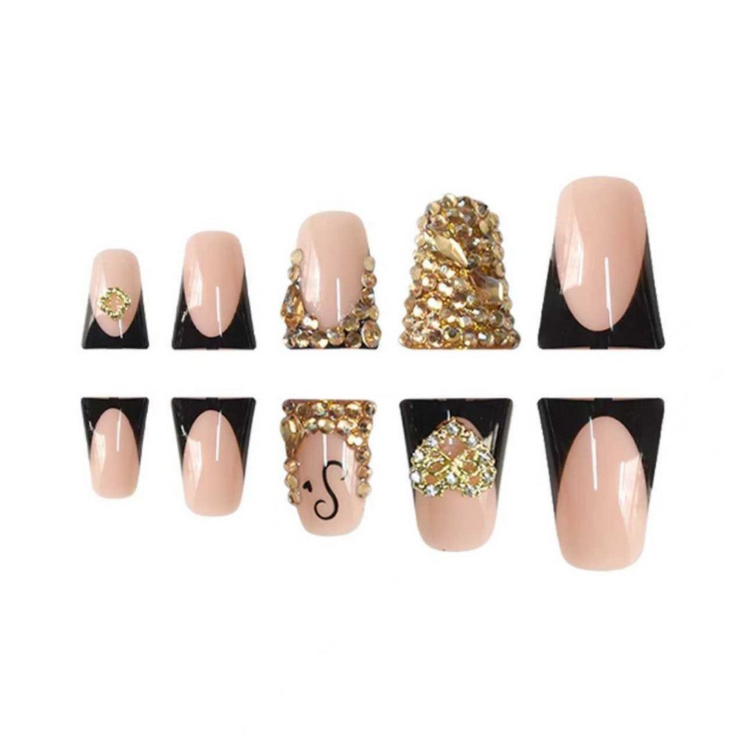 Luxury Rhinestone Nail Enhancements Bowlift
