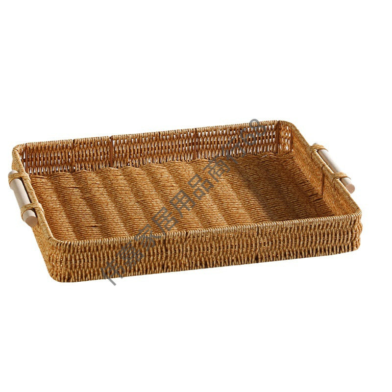 Handwoven Decorative Serving Tray Bowlift