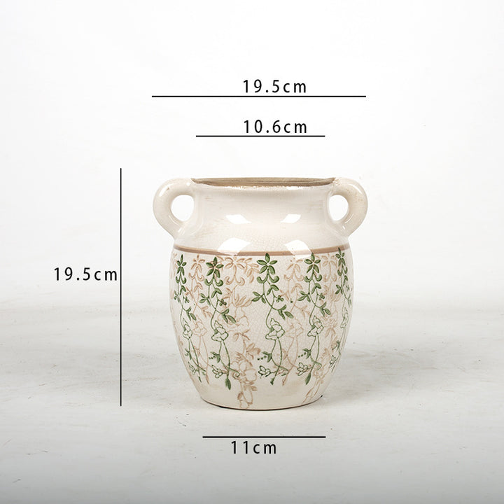 Flower decoration vessel with playful pattern Bowlift