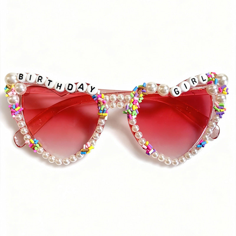 Playful Themed Cat-Eye Sunglasses Bowlift