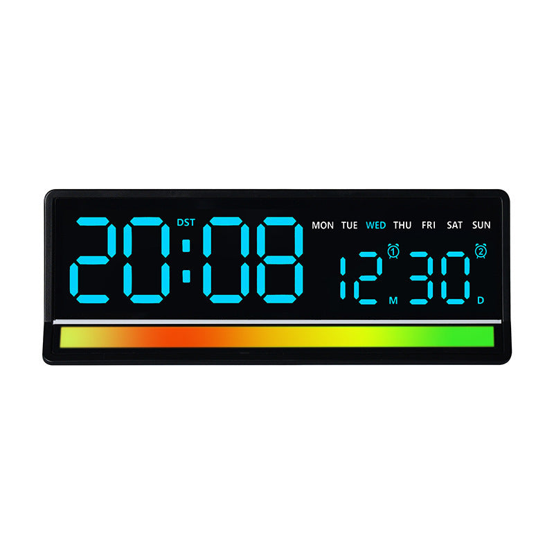 Digital alarm clock with clear LED display and date display Bowlift