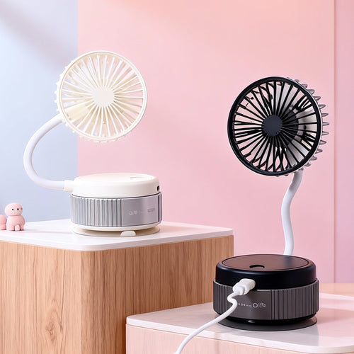 Ladies Portable Handheld Fan with Flexibly Adjustable Tilt Mechanism Bowlift