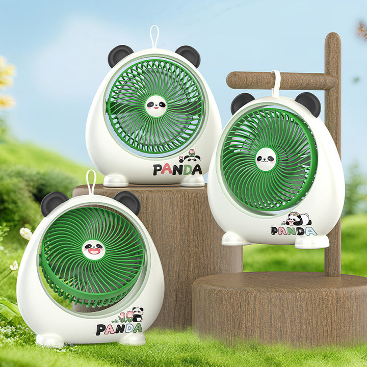 Ladies Portable Hand Fan with Stylish Panda Design Bowlift