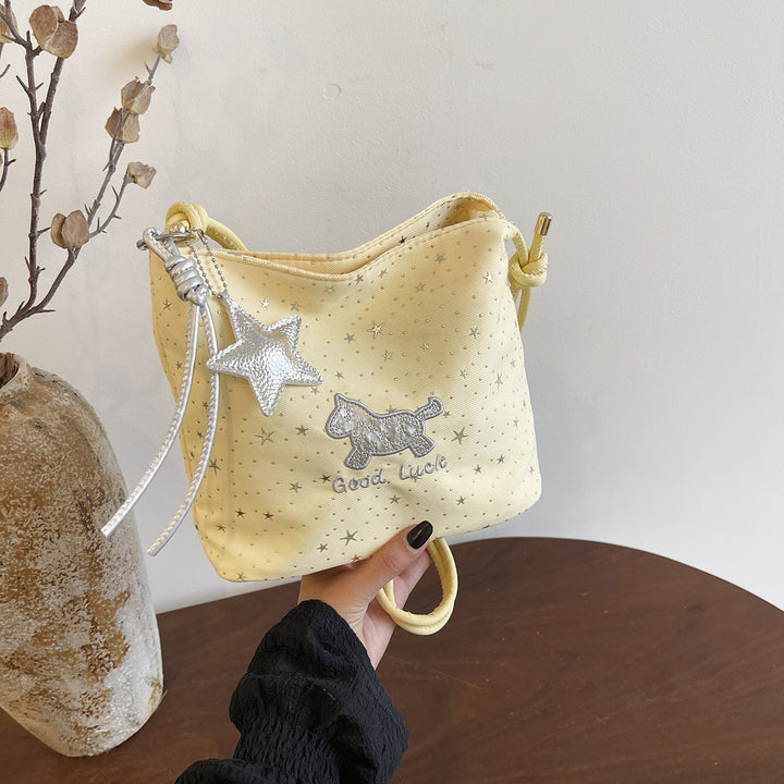 WoCasual Star-Print Crossbody Bag Bowlift