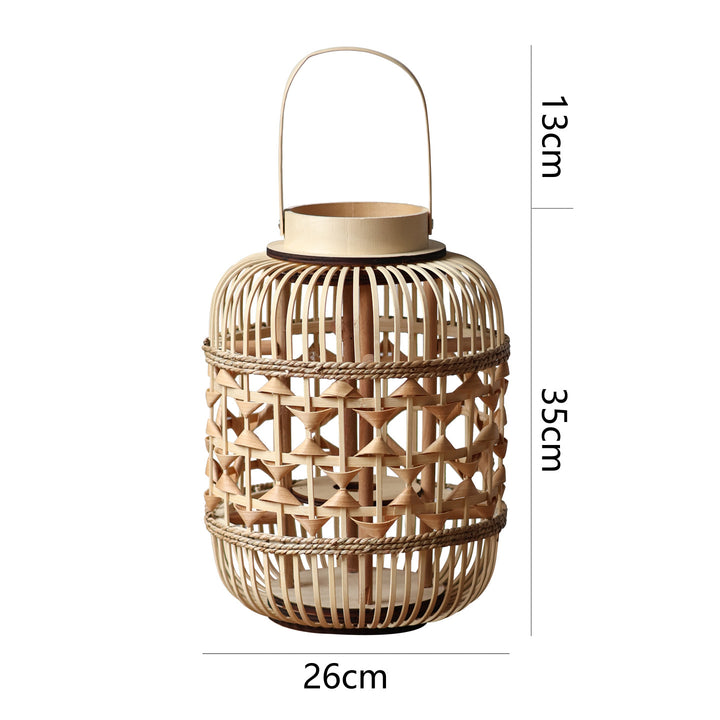 Decorative Lantern made of woven bamboo Bowlift