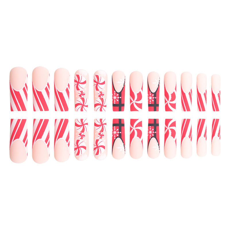 Holiday-Themed Stiletto Nail Art Extensions Bowlift