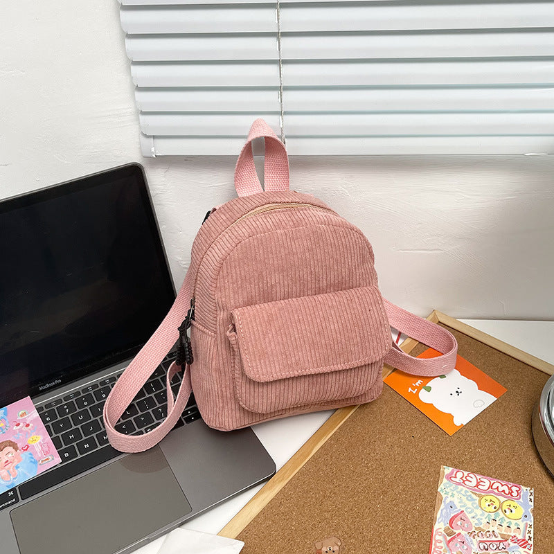 Corduroy Mini Backpack