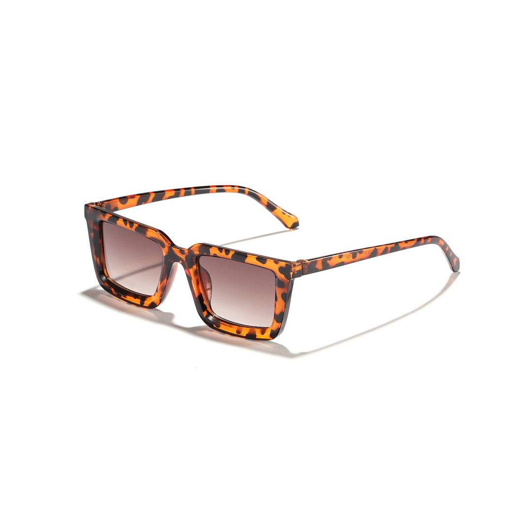 Women's modern square sunglasses with mirrored lenses Bowlift