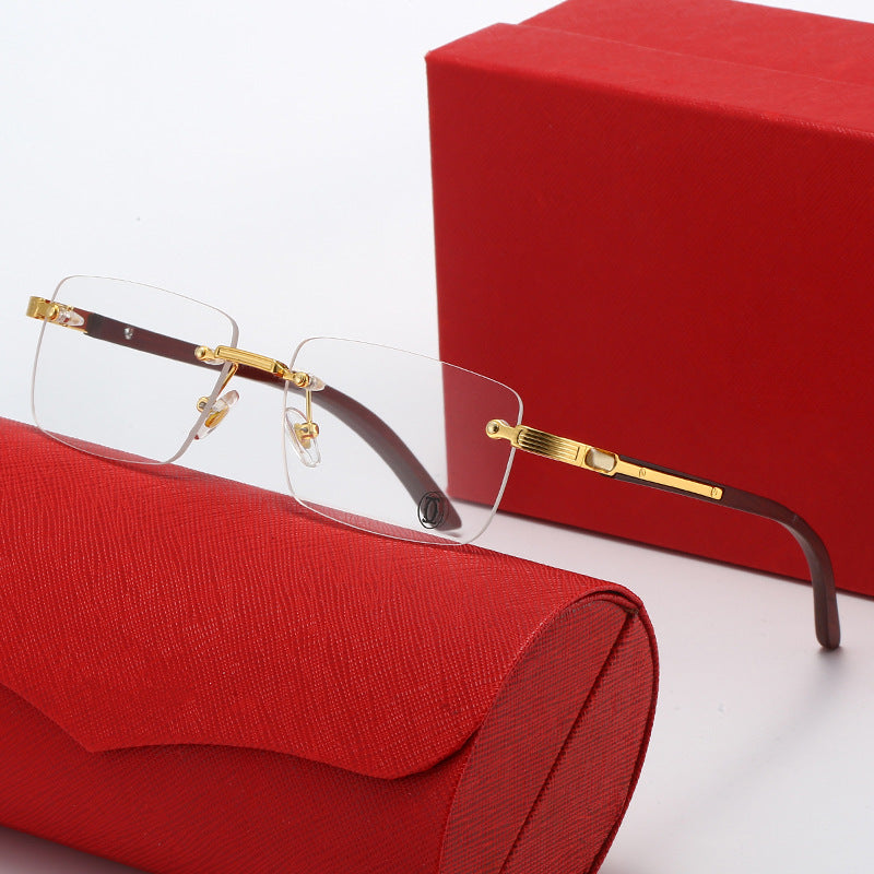 Women's Square Sunglasses with Elegant Metal Accents Bowlift