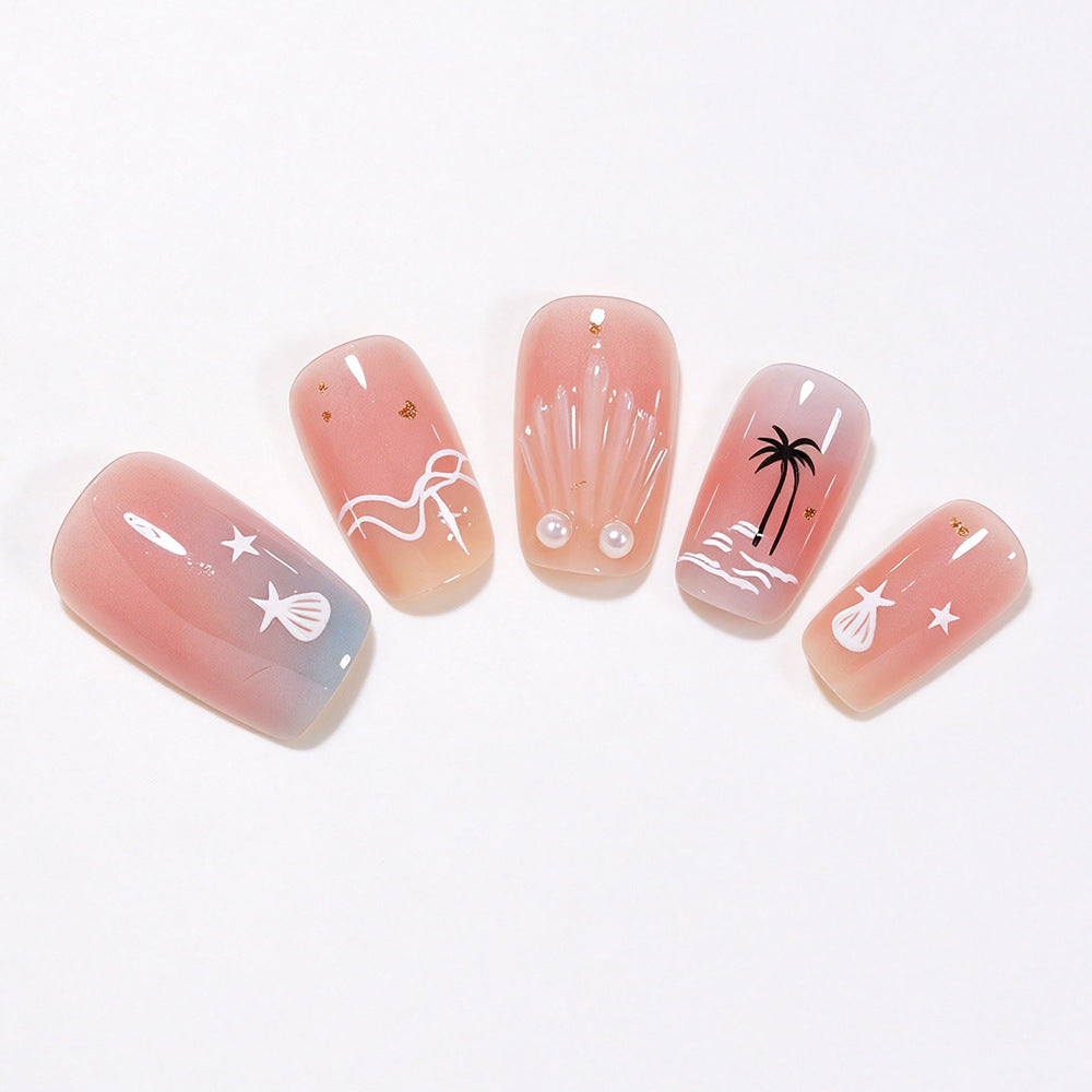 Beach-Themed Decorative Nail Art Set Bowlift