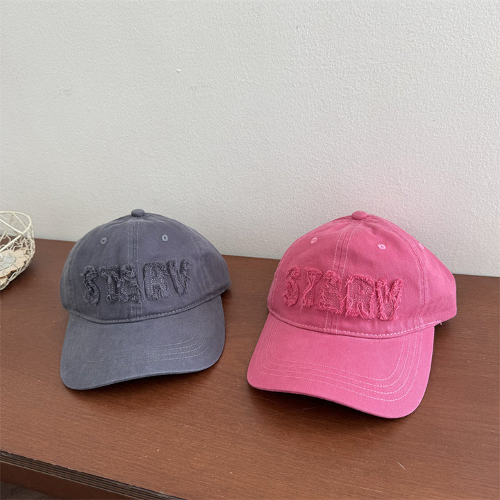 Women's Casual Distressed Baseball Cap Bowlift