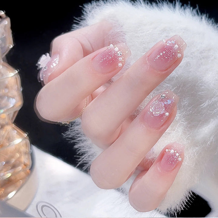 Themed Nail Art Press-On Nails with Cute Character and Bow Designs Bowlift
