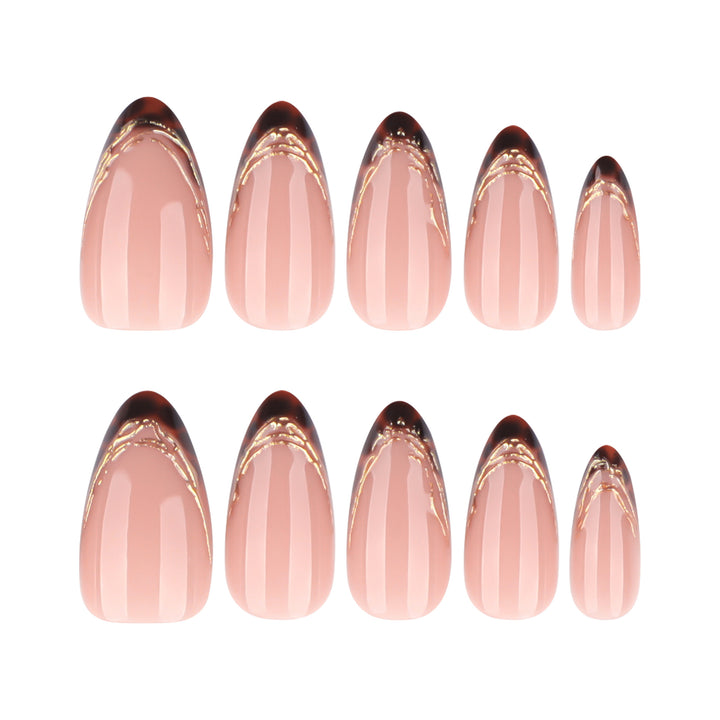 Artistic stiletto nails with luxurious glitter design Bowlift