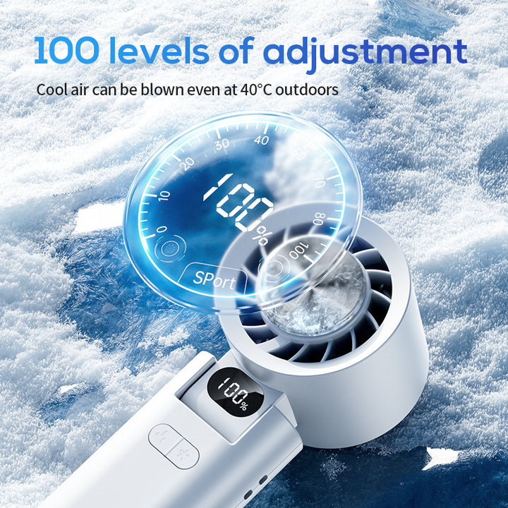 Unisex Rechargeable Handheld Cooling Fan Bowlift