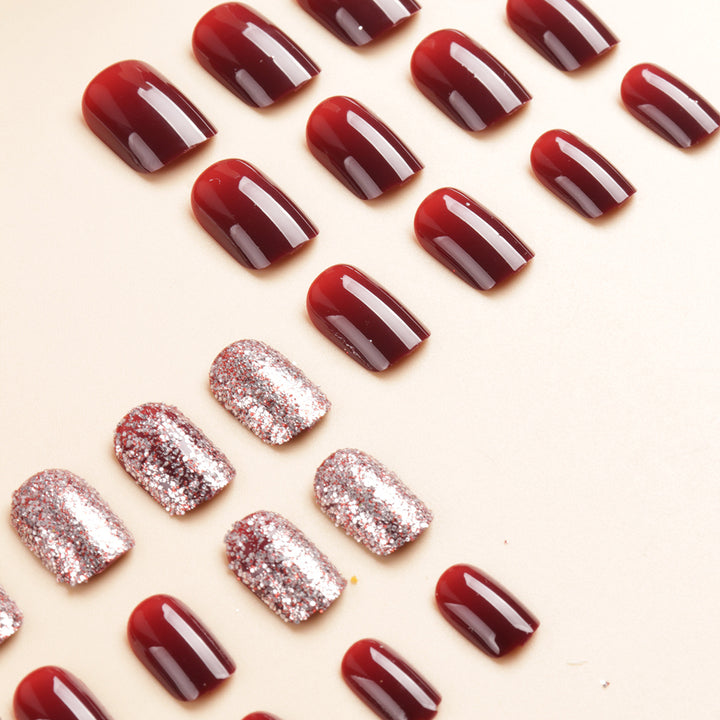 Glossy Gel Press-On Nail Set Bowlift