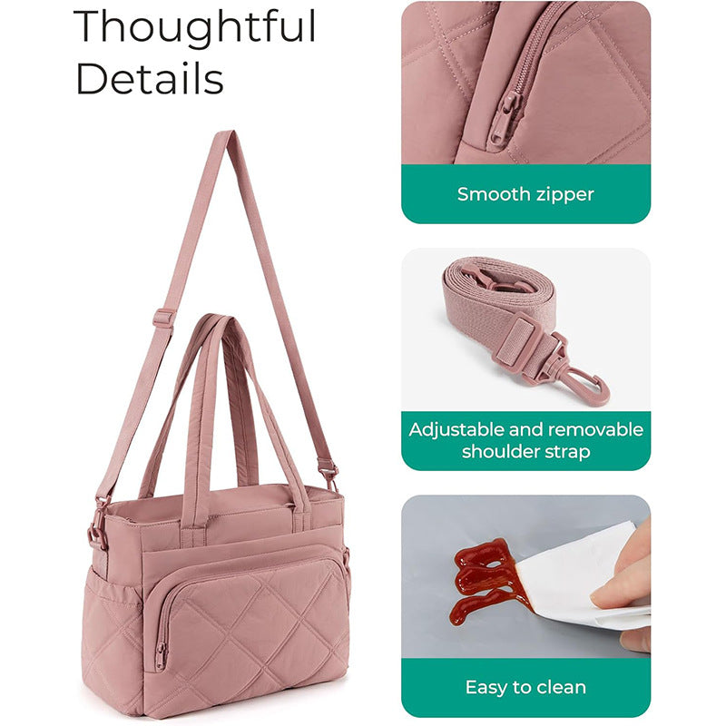 Multifunctional Laptop Bag with Detachable Shoulder Strap Bowlift