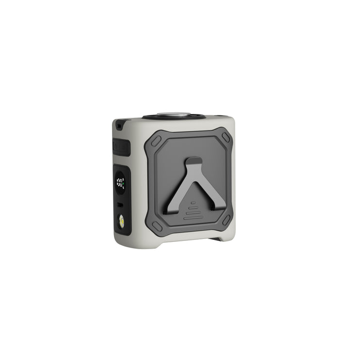 Unisex portable power bank with LED flashlight, SOS mode, folding stand, and digital battery display Bowlift