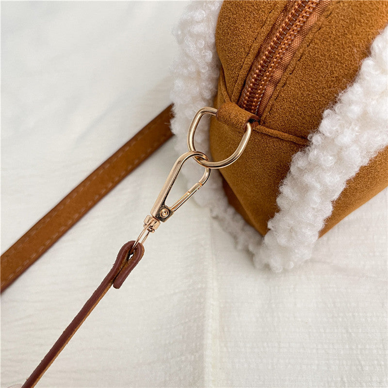 Cozy Faux Suede Handbag