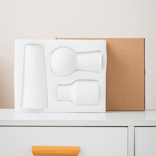 Modern 3-piece Decorative Ceramic Vase Set