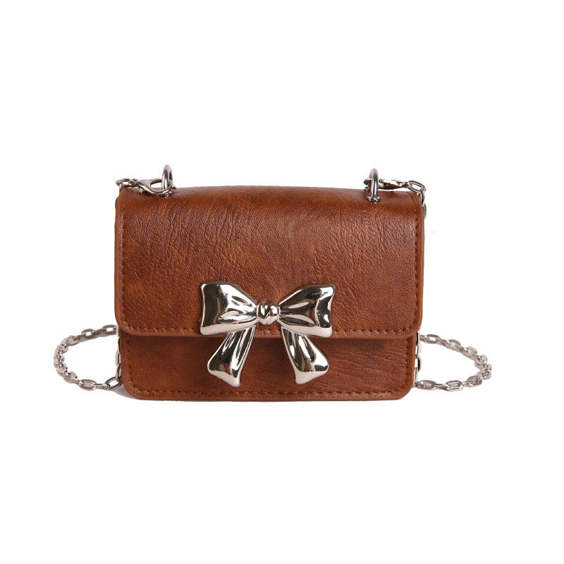 WoCharming Bow-Embellished Mini Handbag Bowlift