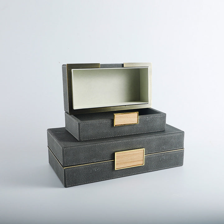 Decorative Storage Boxes with Stylish Weave Detail